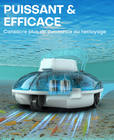 WINNY POOL CLEANER Robot Piscine sans Fil, Aspirateur Piscine