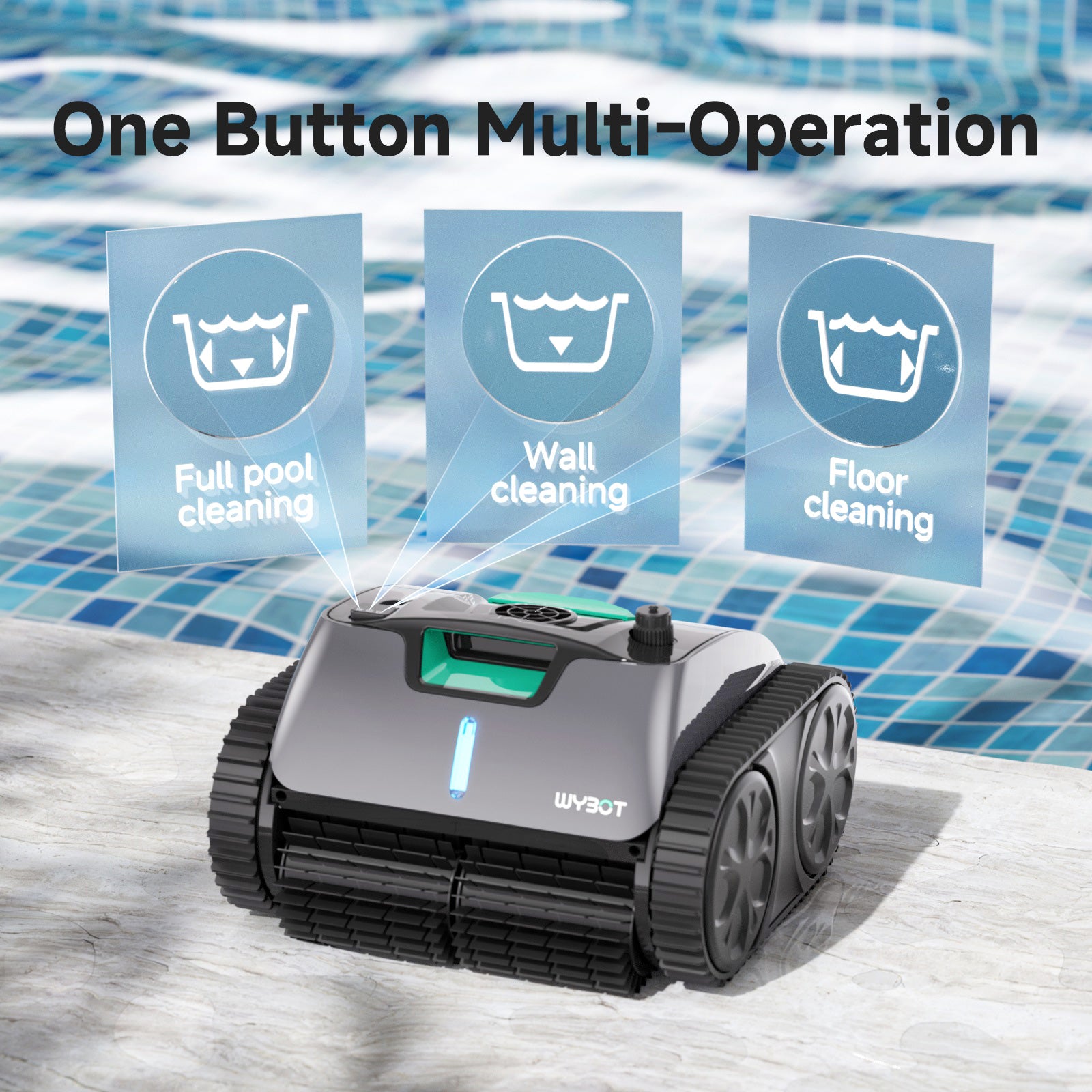 WYBOT C1 Pro Robotic Pool Cleaner Vacuum with APP WYBOT EUROPE